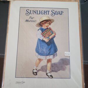 1990's Robert Opie Collection "Sunlight Soap For Mother" Print Advert 9.5"x12"
